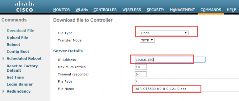How to Upgrade Software on Cisco 5508/5520 HA WLC