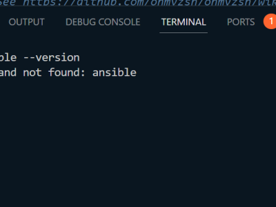 zsh command not found ansible
